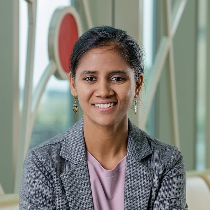 Portrait of Uchita Vaid in Nancy Nicholas Hall
