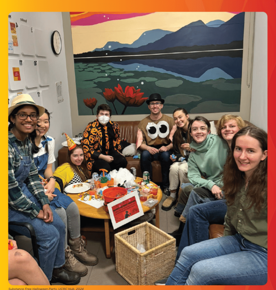 Figure 3. Substance-free Halloween celebration at the University of Calgary (Photo: Victoria Burns).
(An intentionally created campus environment where celebration, connection, and belonging do not depend on alcohol or other substances.)