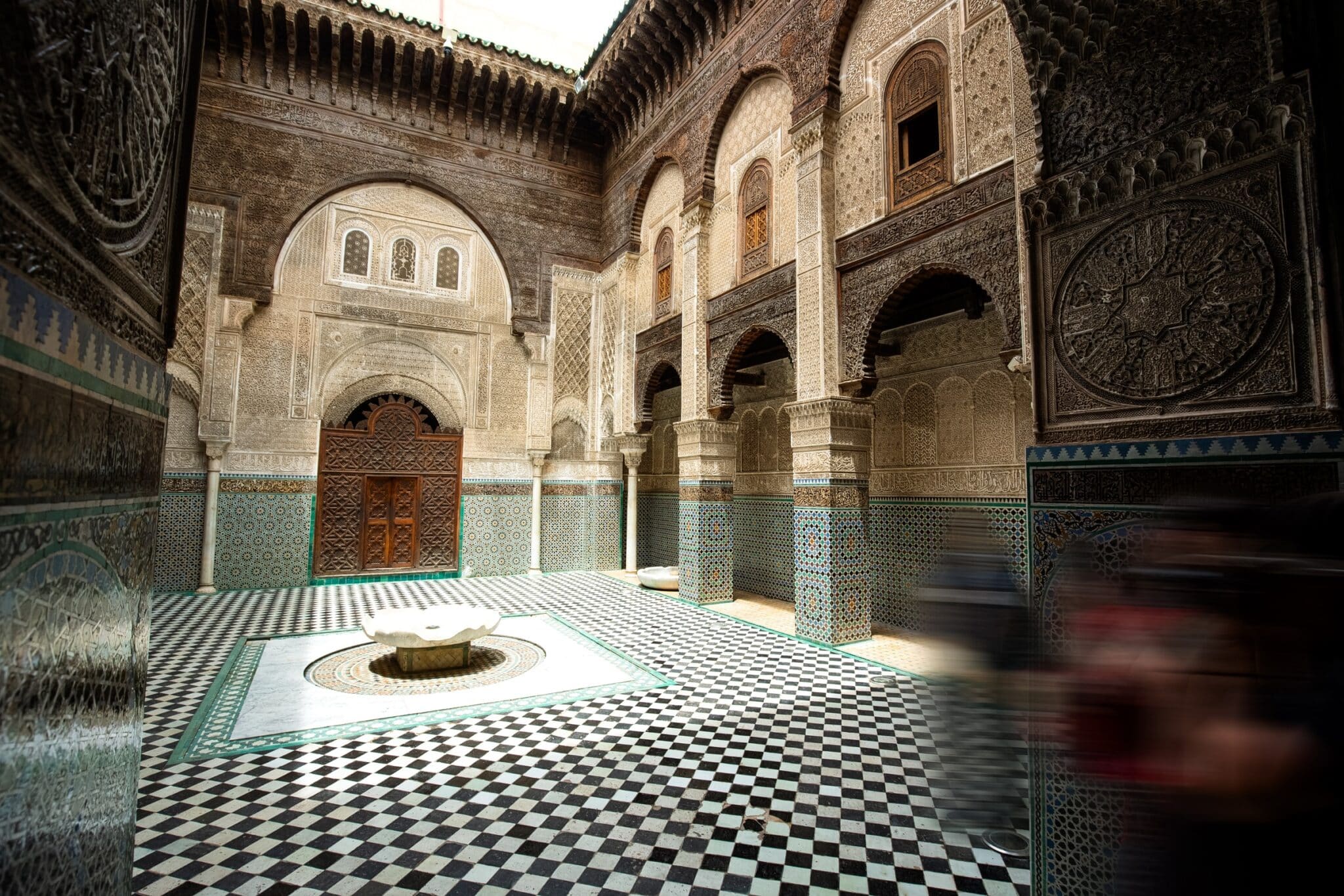 Figure 1: El Attarine Madrasa, Fes, Morocco. Photo by author, 2023.